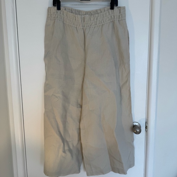 Anthropologie The Somerset  Pull On Linen Pants Size L - Picture 8 of 16